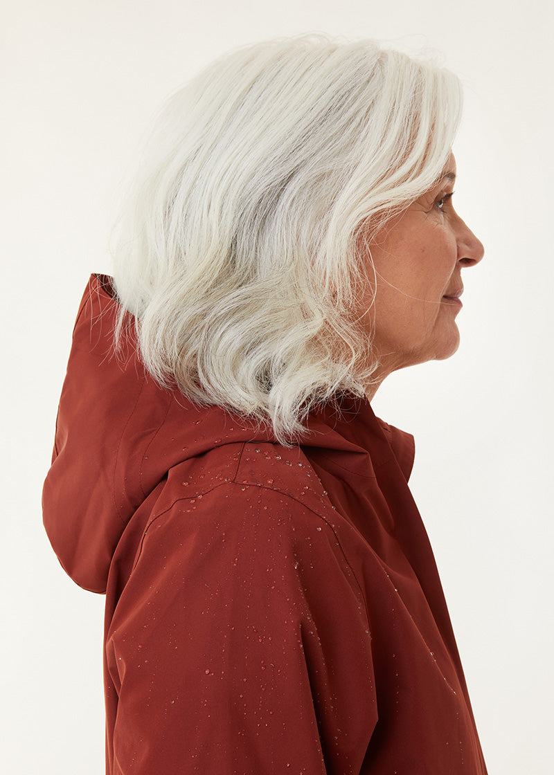 Elements Waterproof Jacket - Terracotta