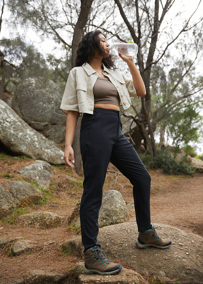 High Waisted Trail Pants - Black / M  Hiking outfit women, Cute hiking  outfit, Hiking outfit