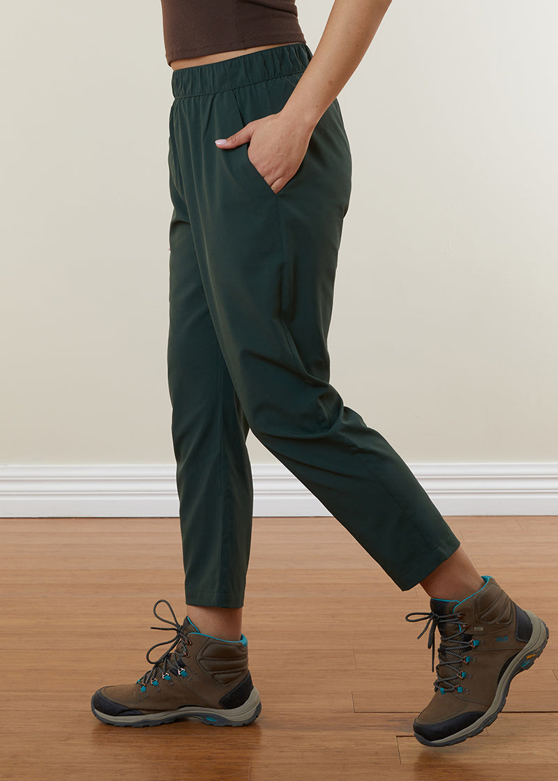 Women Cargo Pants MOLECULE® Canvas Slim Fit Woodland