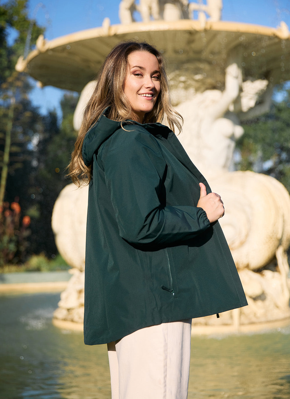 Elements Waterproof Jacket - Eucalyptus