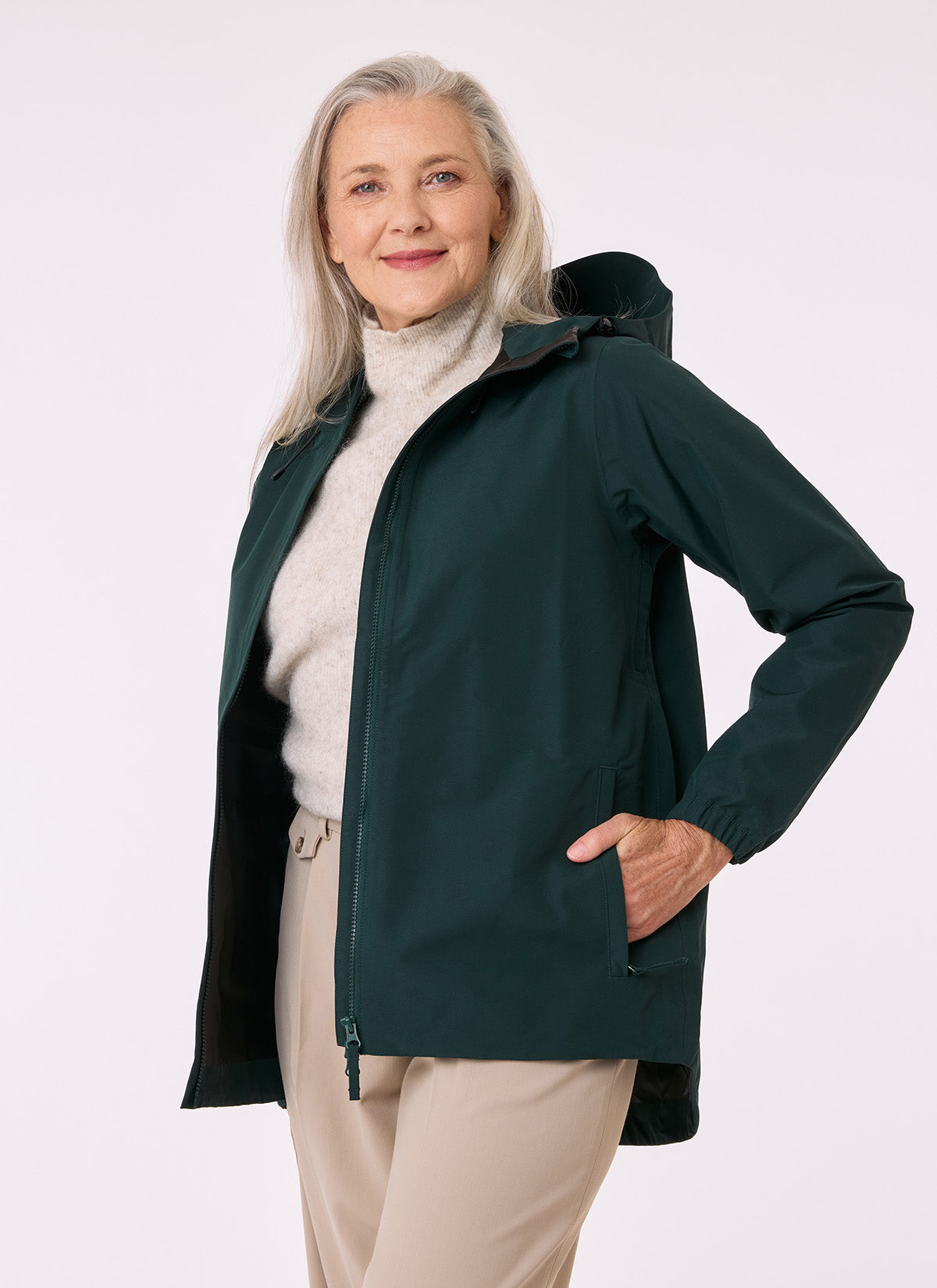 Elements Waterproof Jacket - Eucalyptus