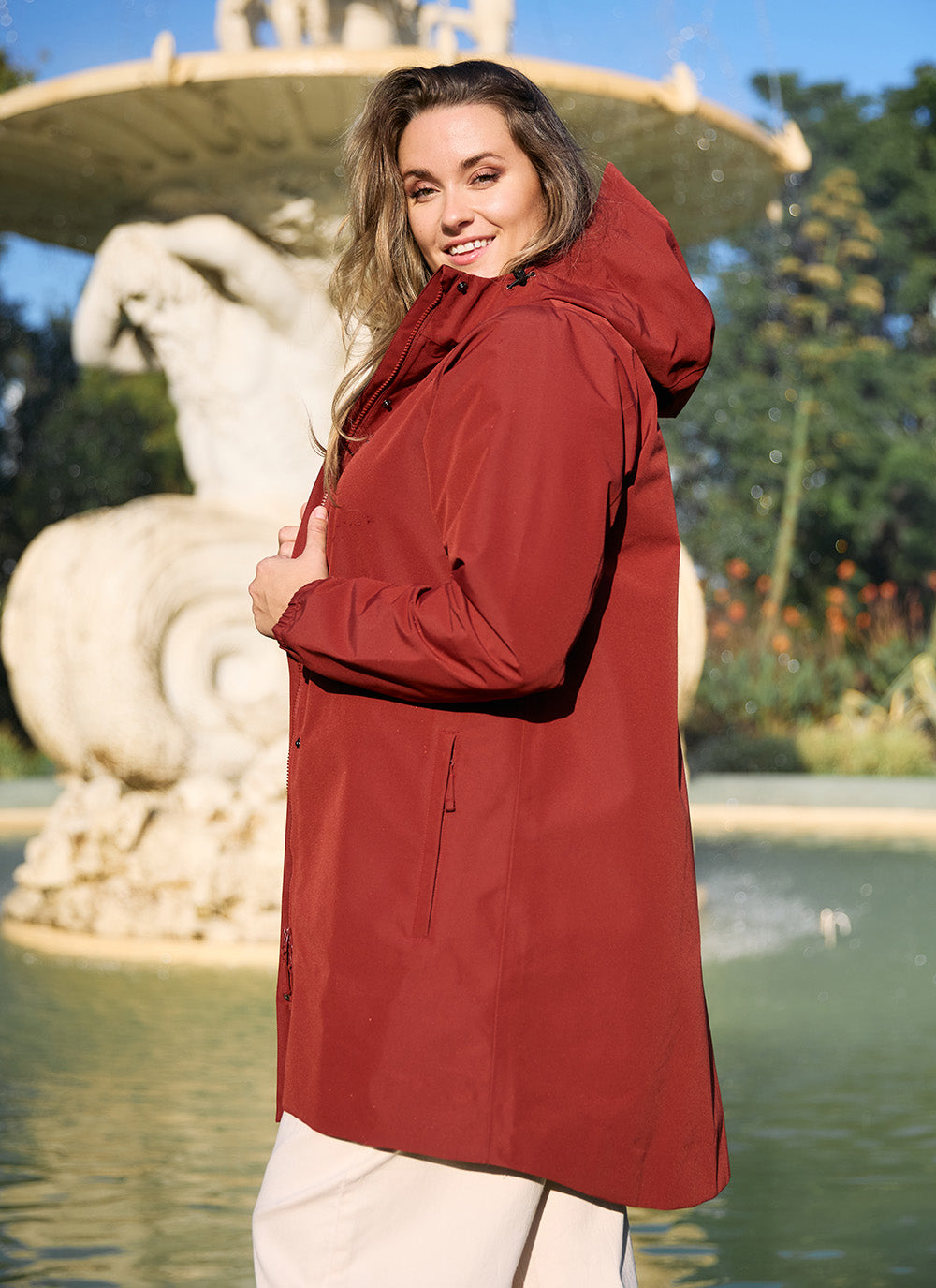 Refuge Waterproof Jacket - Terracotta