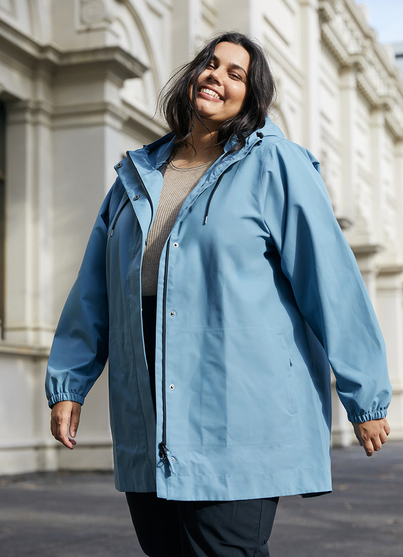 Refuge Long Waterproof Jacket - Glacier