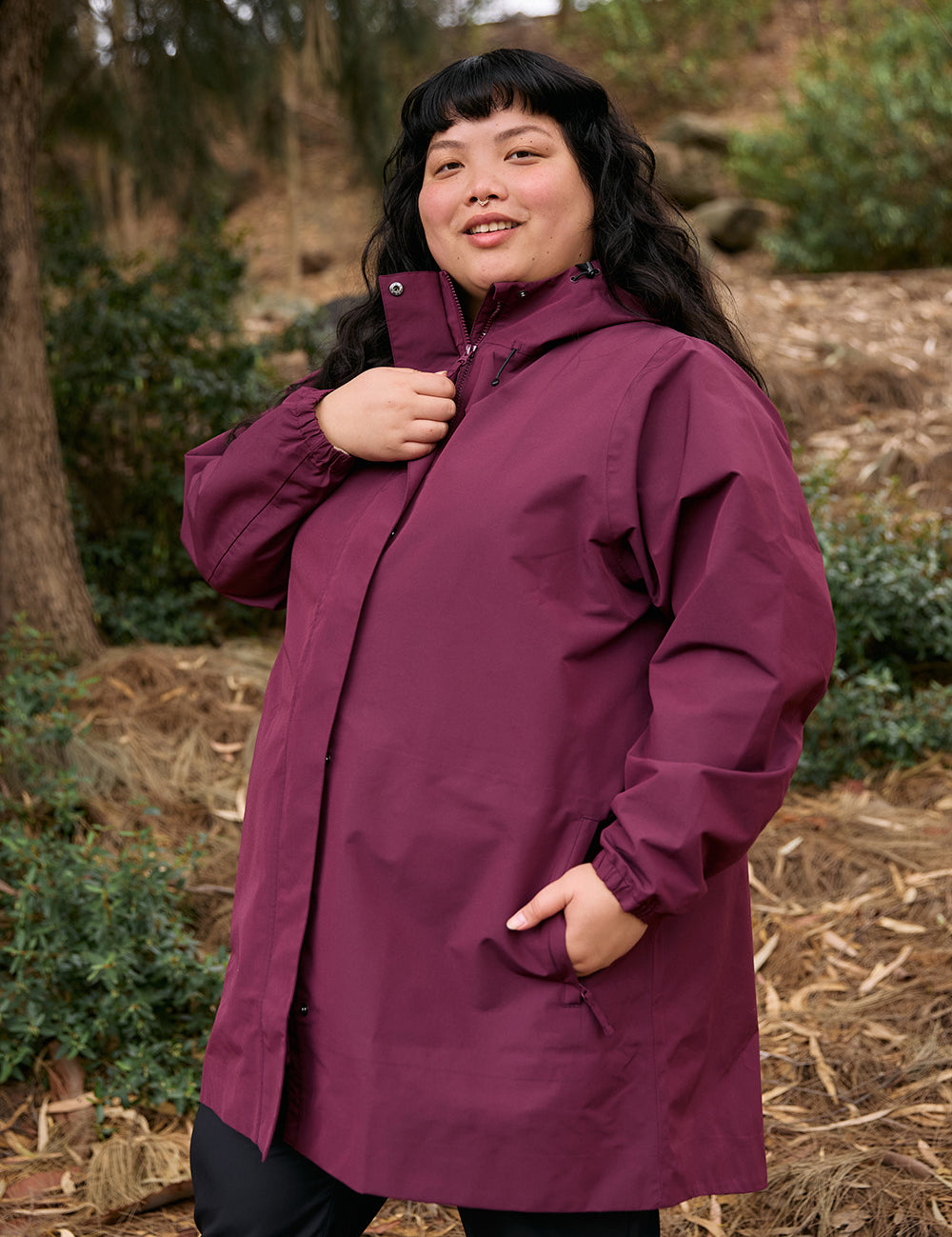 RefugeLongWomensWaterproofJacketMulberryPlum.jpg