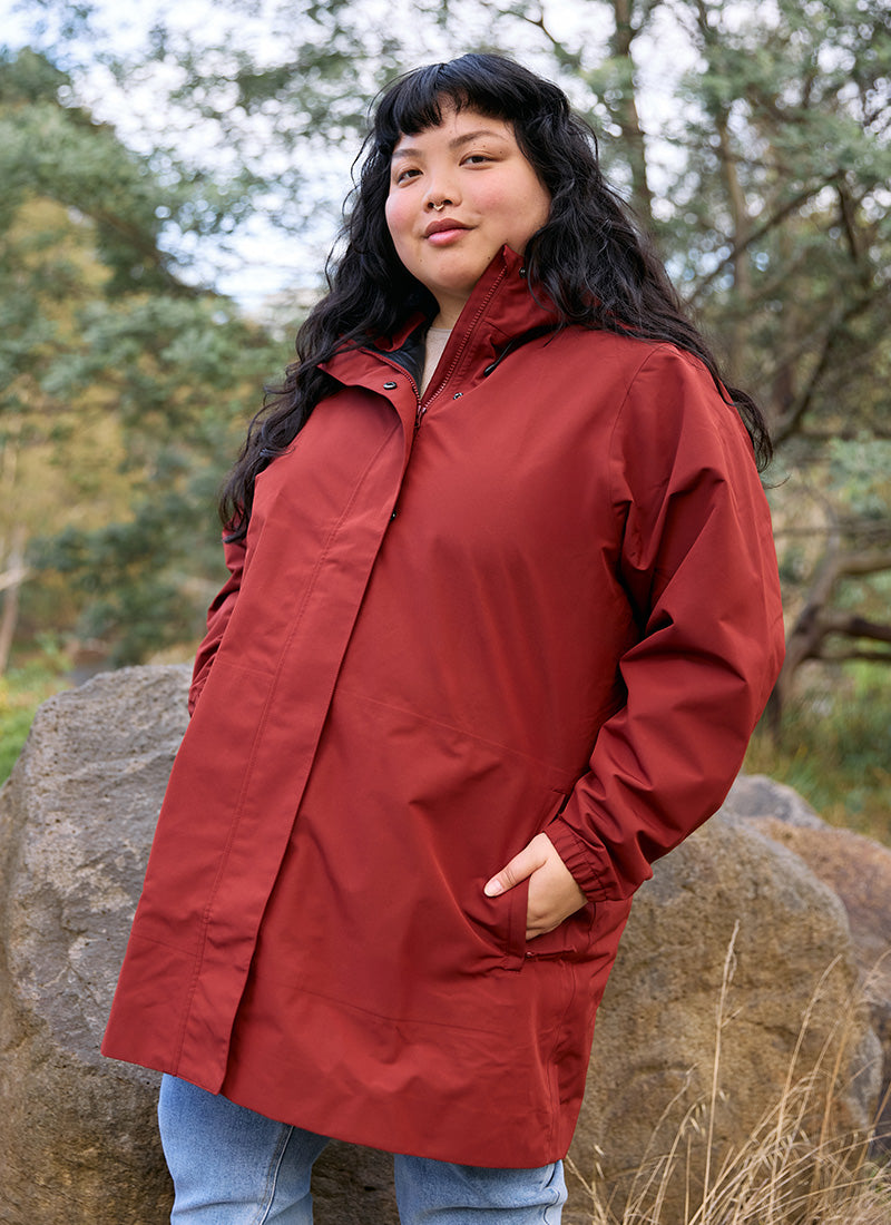 Refuge Waterproof Jacket - Terracotta