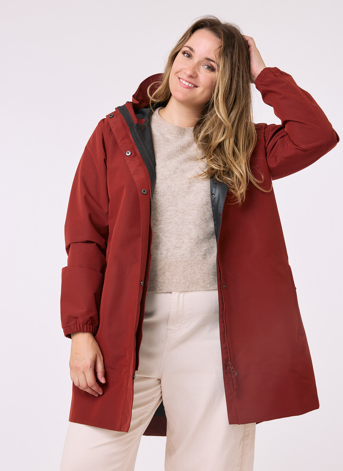 Refuge Waterproof Jacket - Terracotta