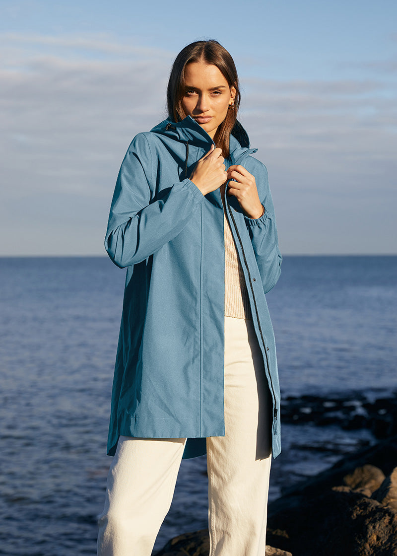 Refuge Long Waterproof Jacket - Glacier