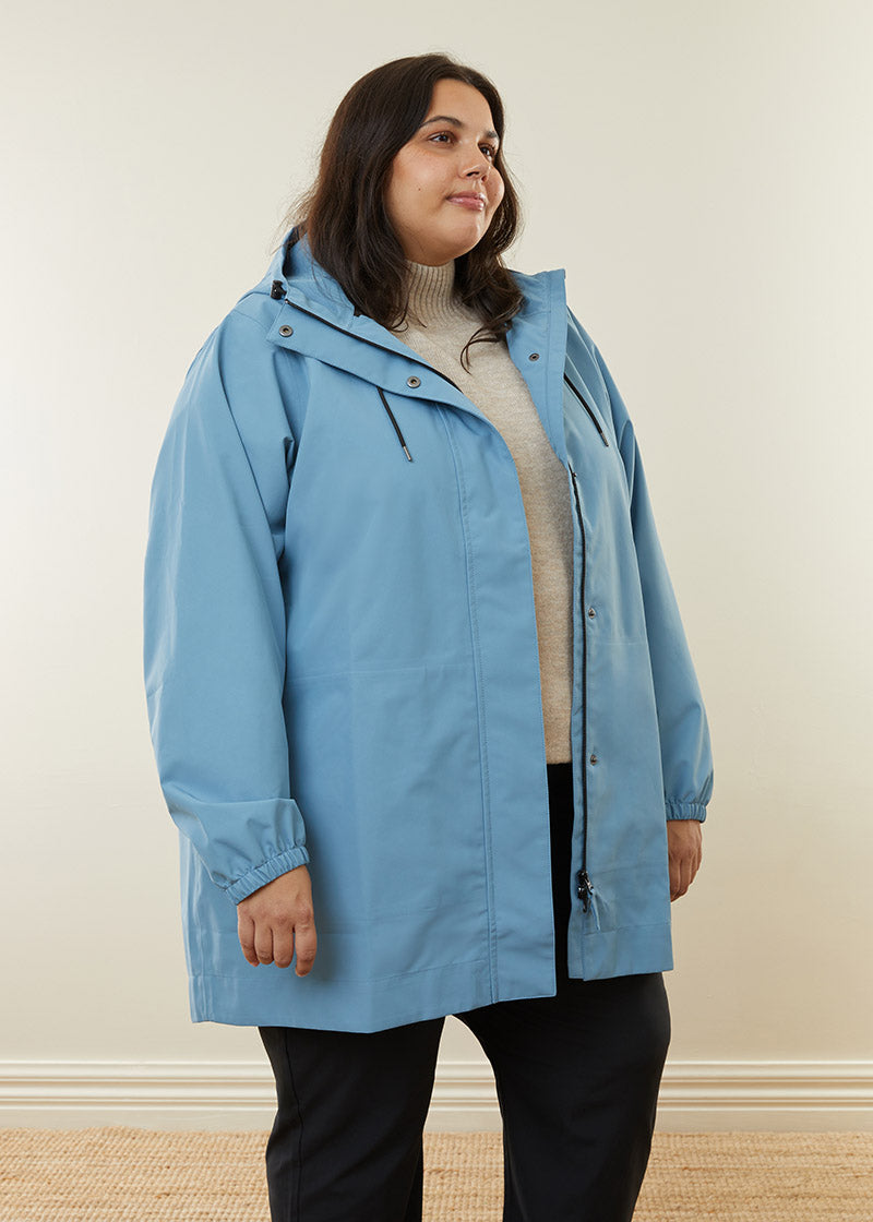 Refuge Long Waterproof Jacket - Glacier