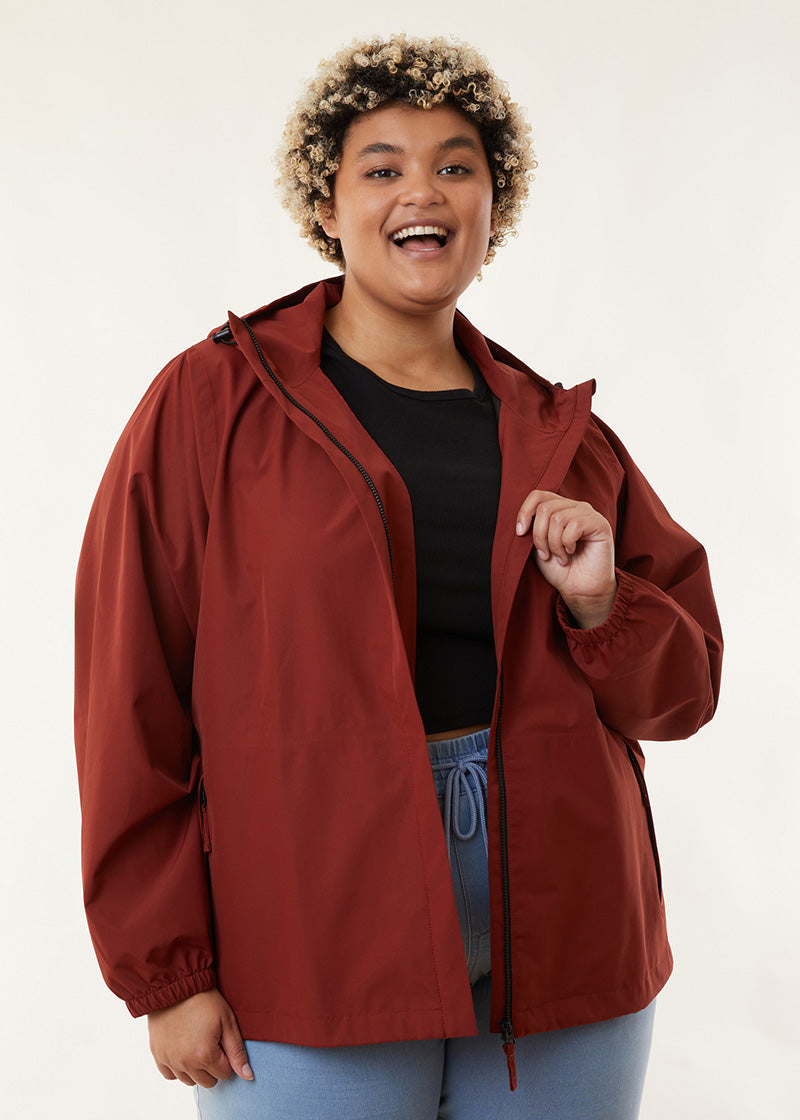 Elements Waterproof Jacket - Terracotta