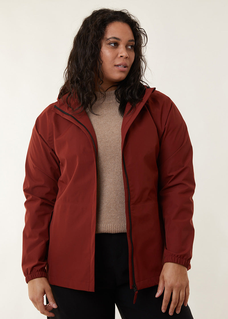 Elements Waterproof Jacket - Terracotta